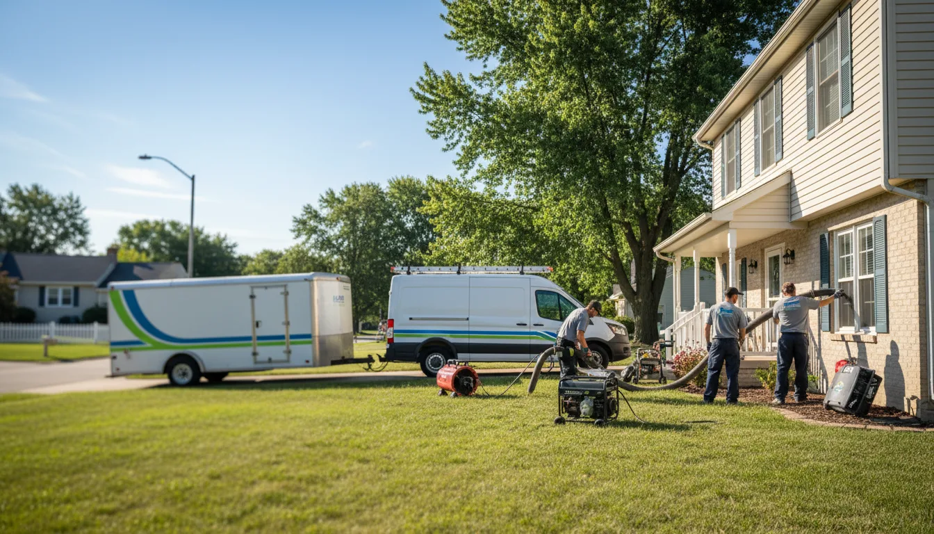 Flooded Basement Restoration And Cleanup With Repair in Mount Carmel, IL near me